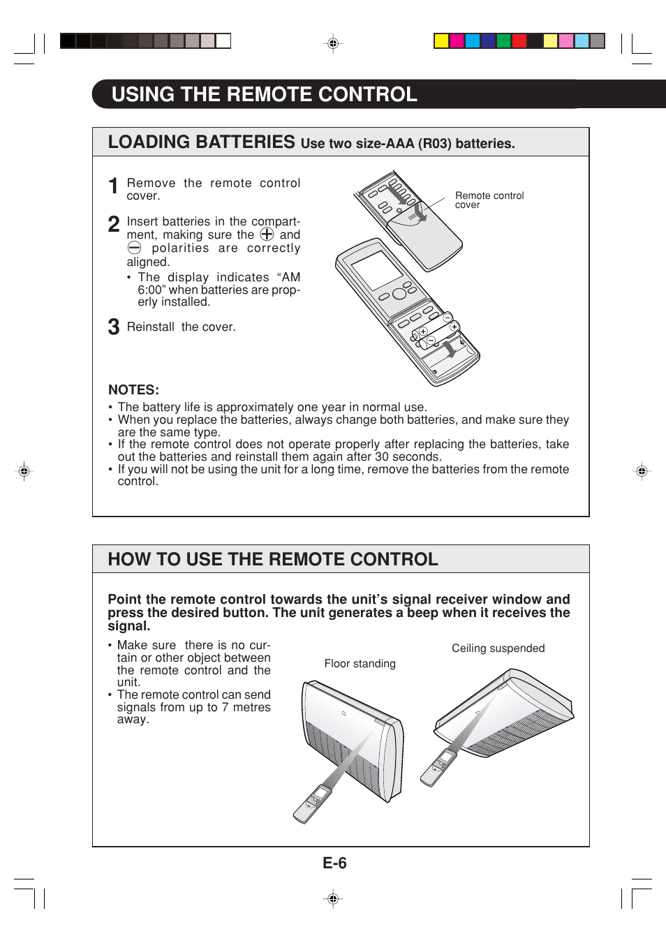 Using the remote control, Loading batteries, How to use the remote control | Sharp GS-XPM12FR User Manual | Page 8 / 104