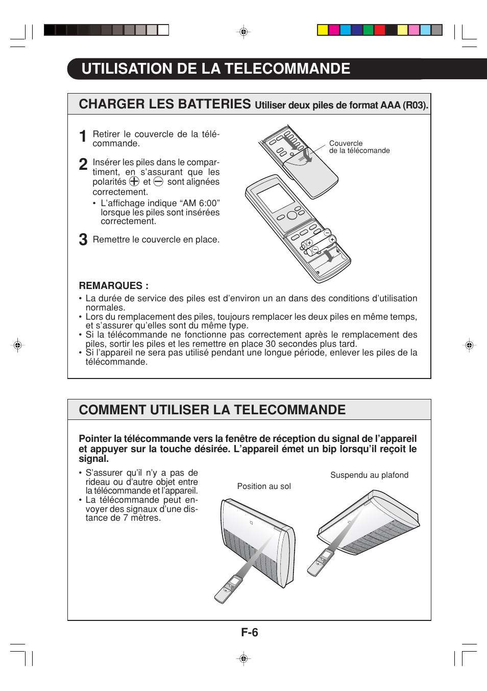 Utilisation de la telecommande, Charger les batteries, Comment utiliser la telecommande | Sharp GS-XPM12FR User Manual | Page 88 / 104