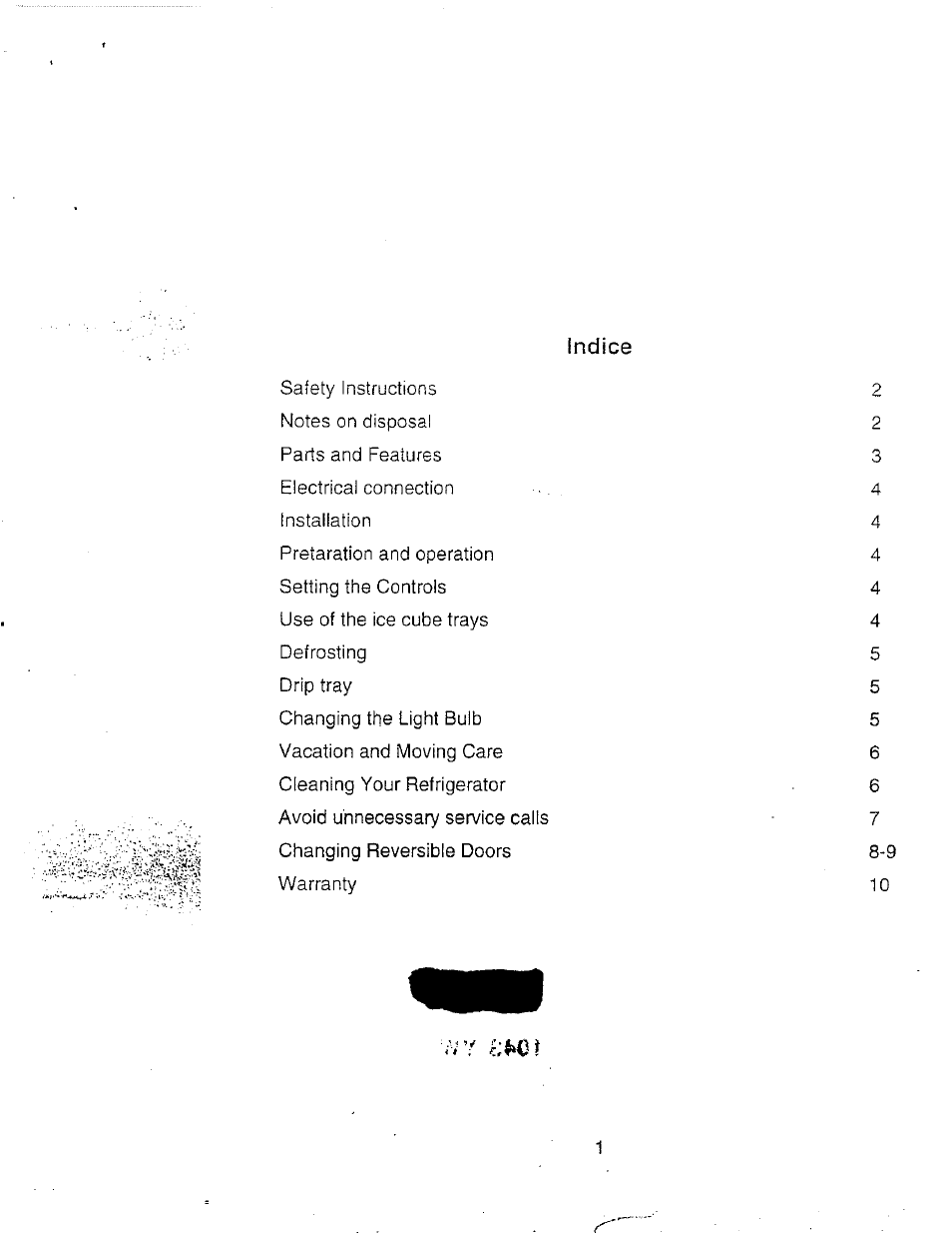 Avanti 1043 YW User Manual | Page 2 / 11