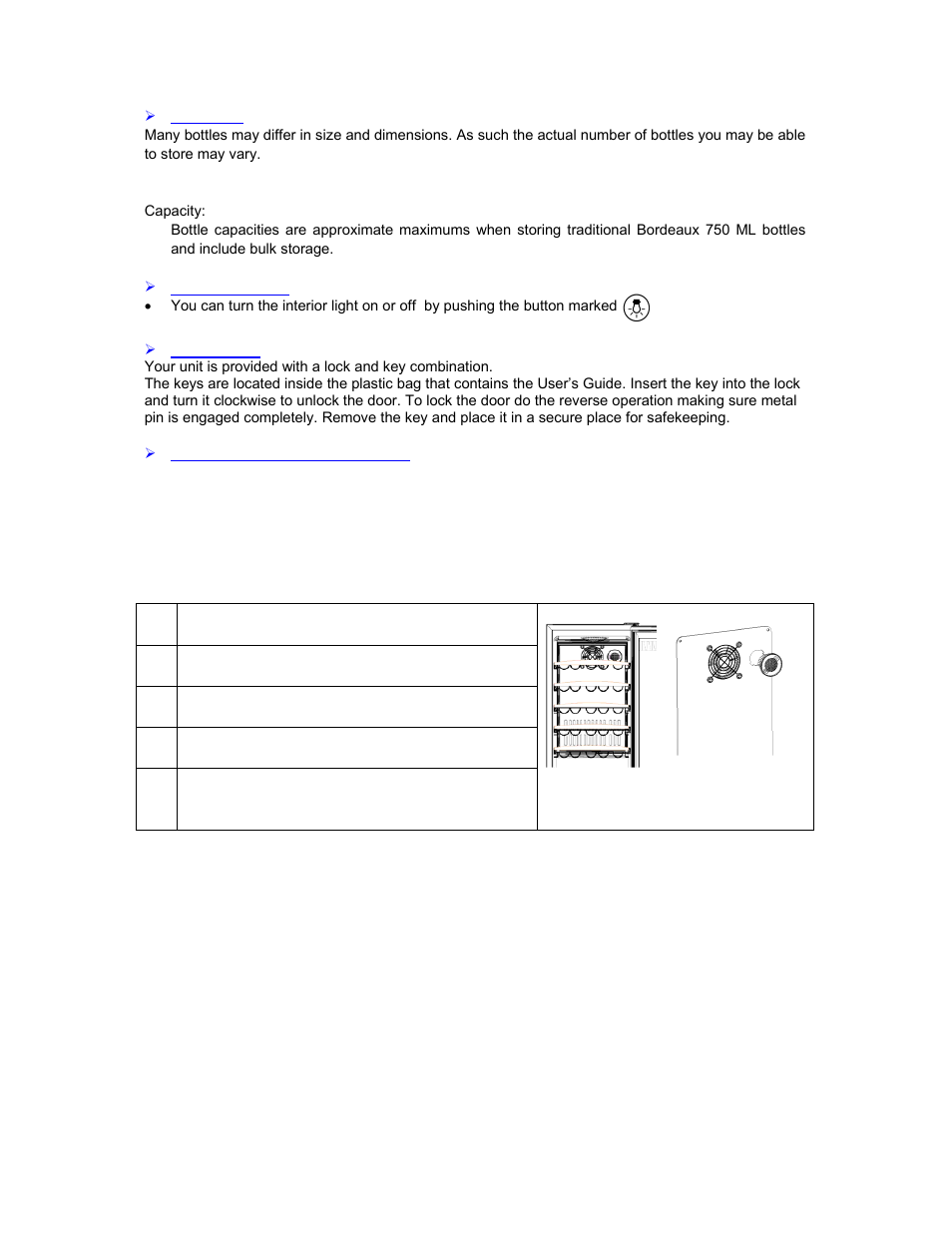 Avanti WC30SSR User Manual | Page 10 / 20