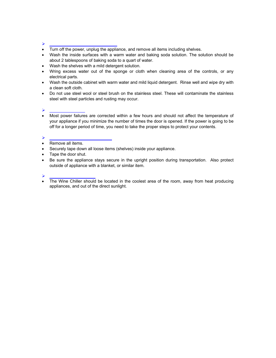 Avanti WC30SSR User Manual | Page 11 / 20