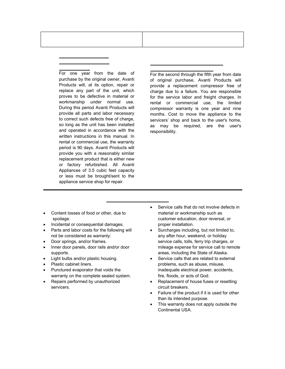 Avanti WC30SSR User Manual | Page 14 / 20