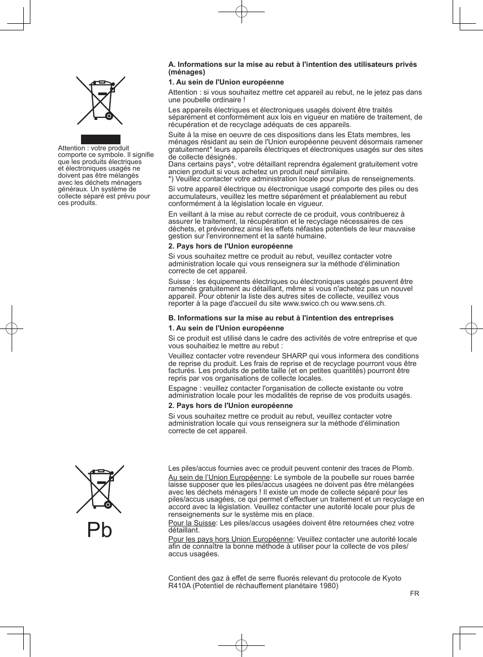 Sharp AY-XPC9JR User Manual | Page 18 / 116