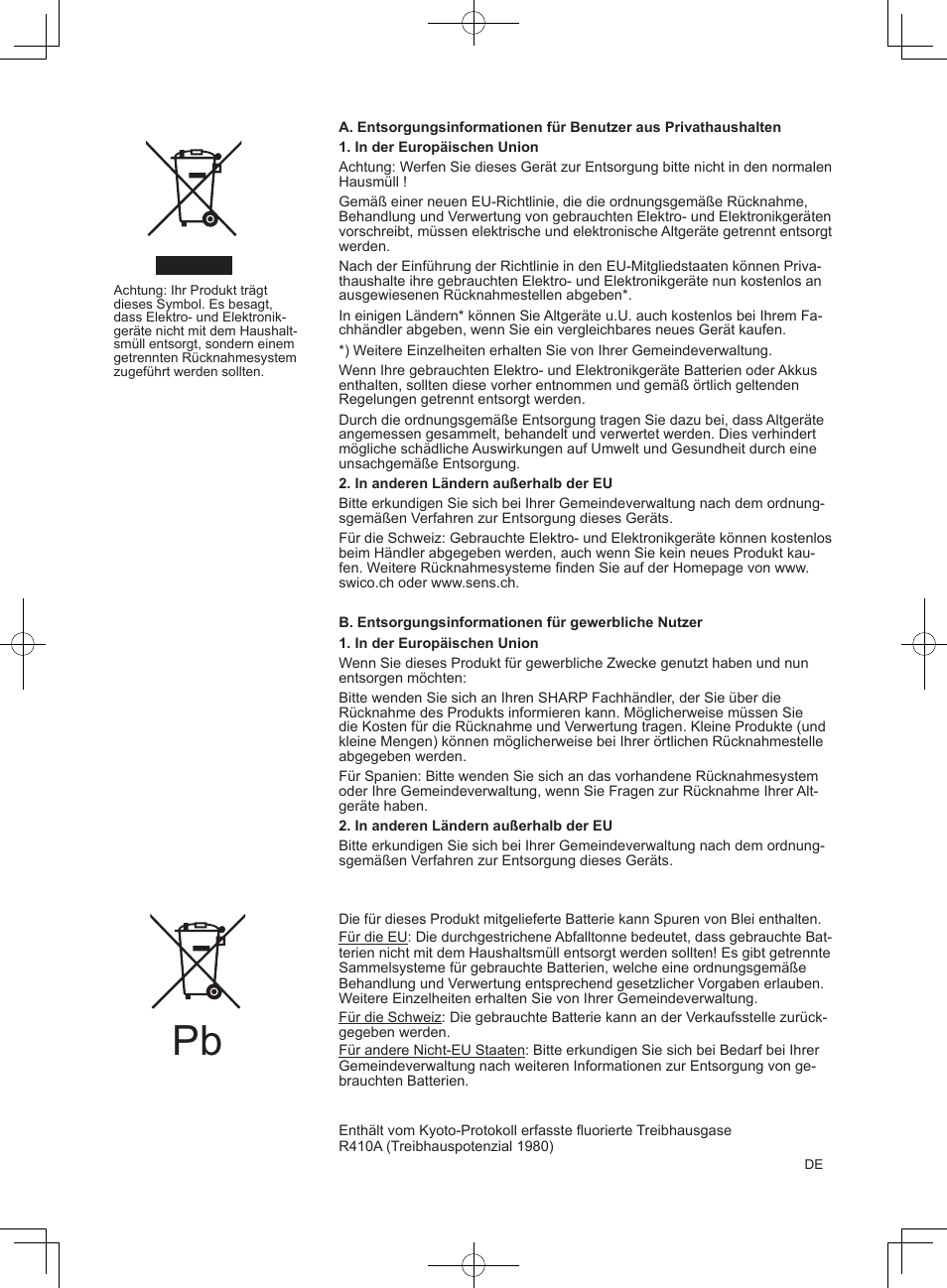 Sharp AY-XPC9JR User Manual | Page 66 / 116