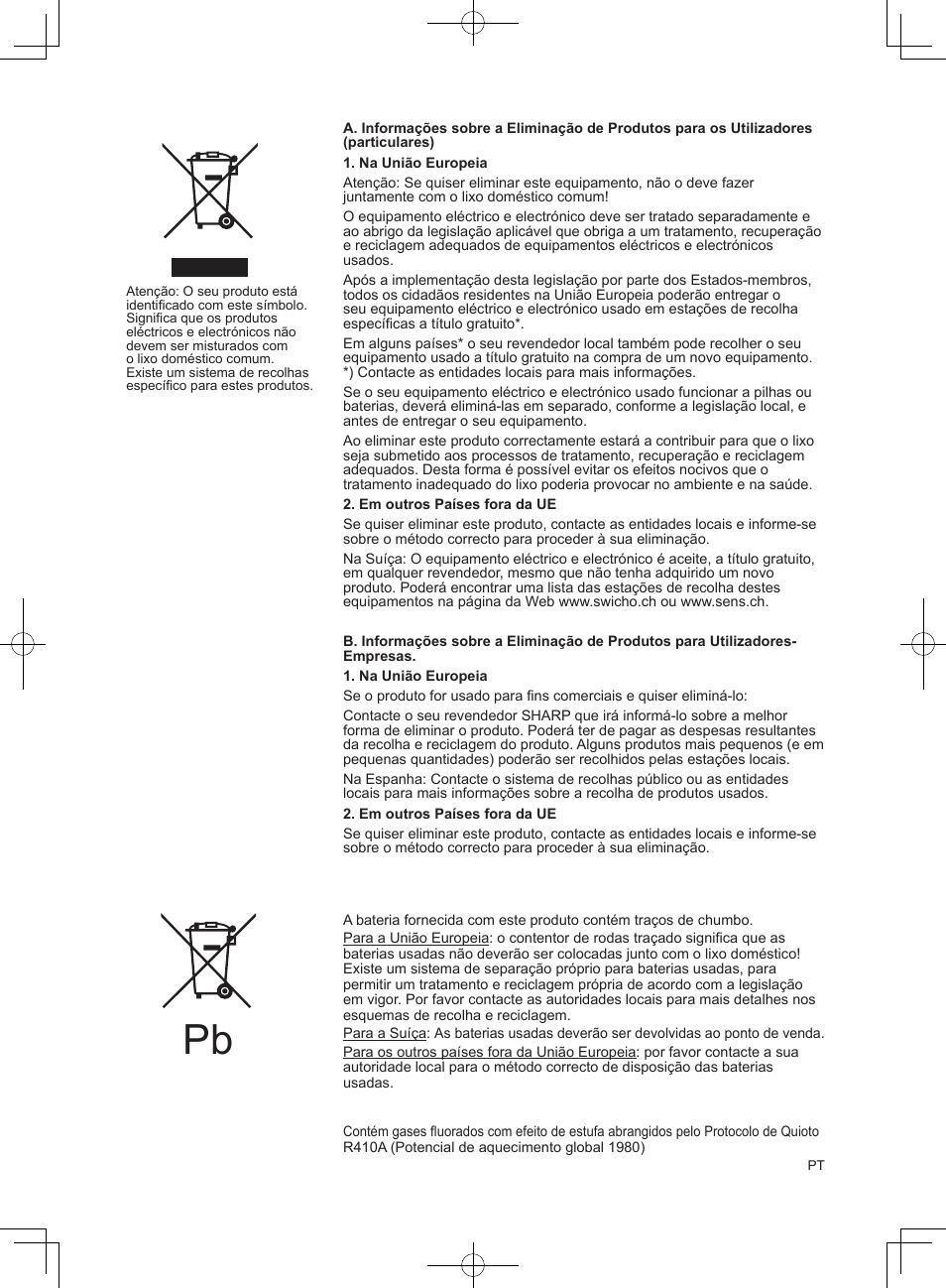 Sharp AY-XPC9JR User Manual | Page 98 / 116