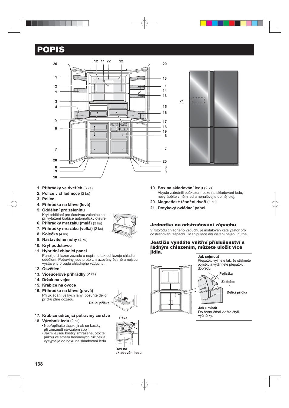 Popis | Sharp SJ-FJ810VBK User Manual | Page 138 / 232