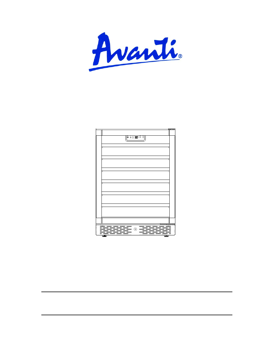 Avanti WC4800C User Manual | 21 pages