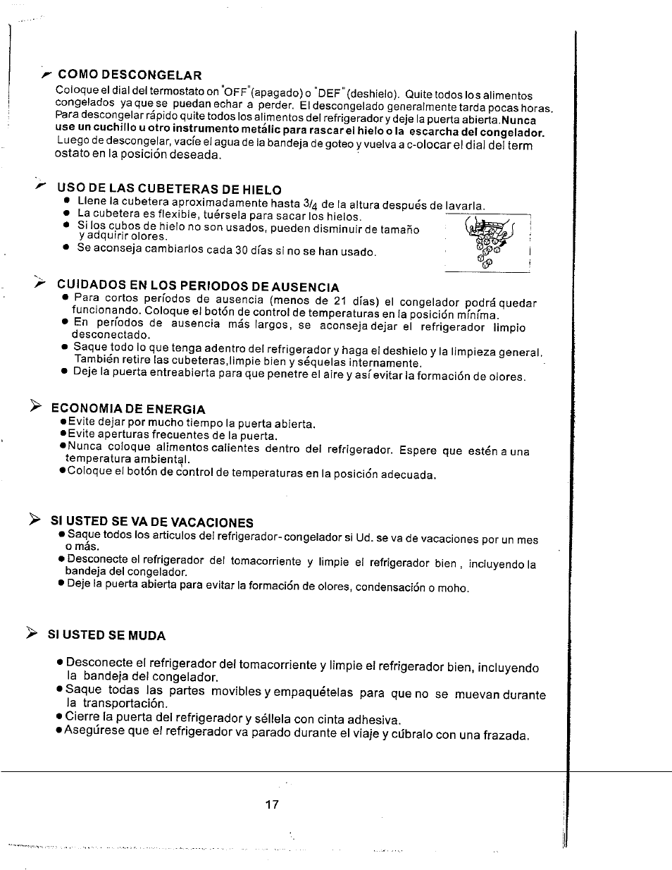 Avanti RM171W User Manual | Page 17 / 19