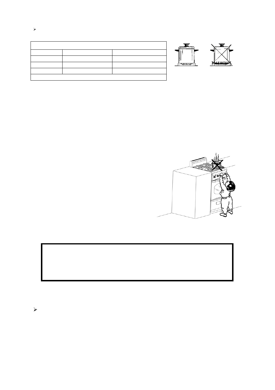 Como usar el horno de gas, Elijiendo hornilla, Caracteristicas generales | Avanti G2002CW User Manual | Page 43 / 58