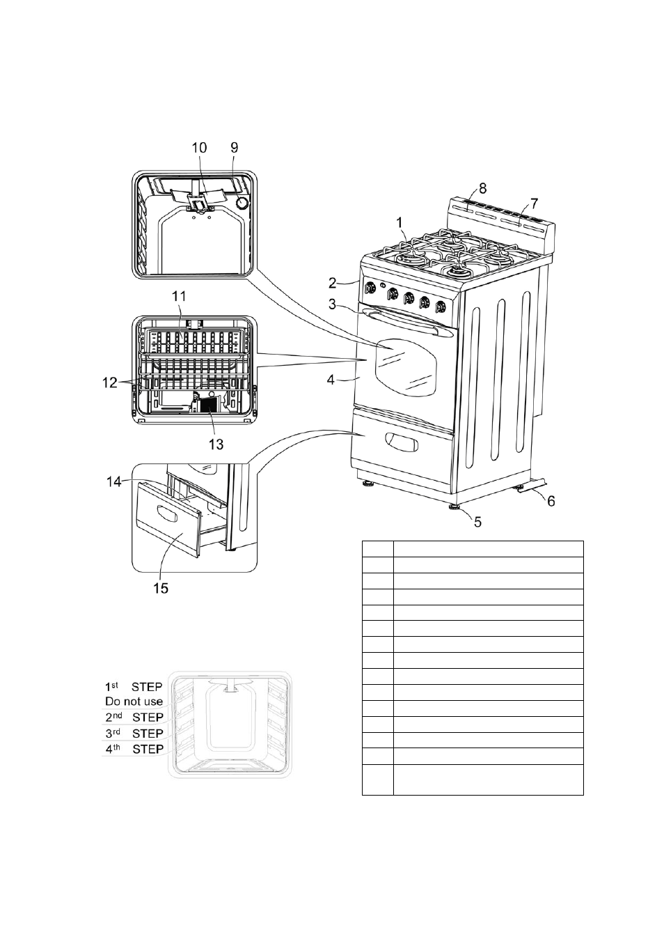 Parts & features | Avanti G2002CW User Manual | Page 8 / 58