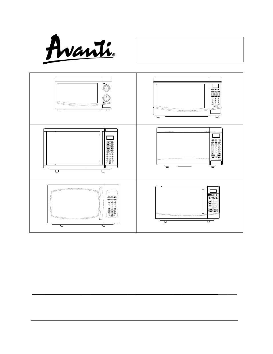 Avanti MO9000TW User Manual | 40 pages