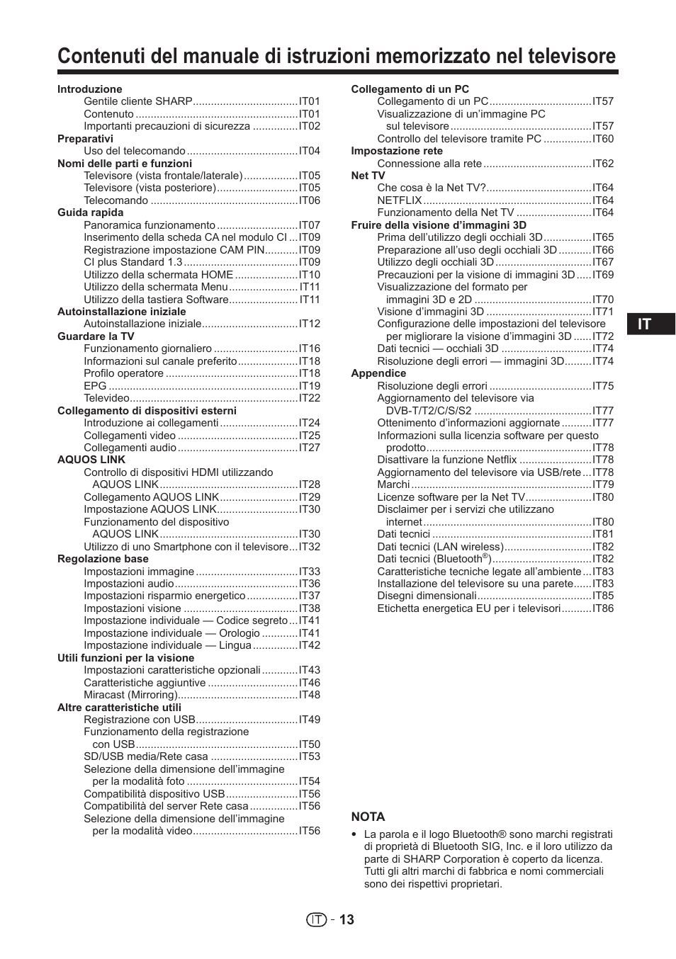 Sharp LC-70UHD80R User Manual | Page 13 / 60