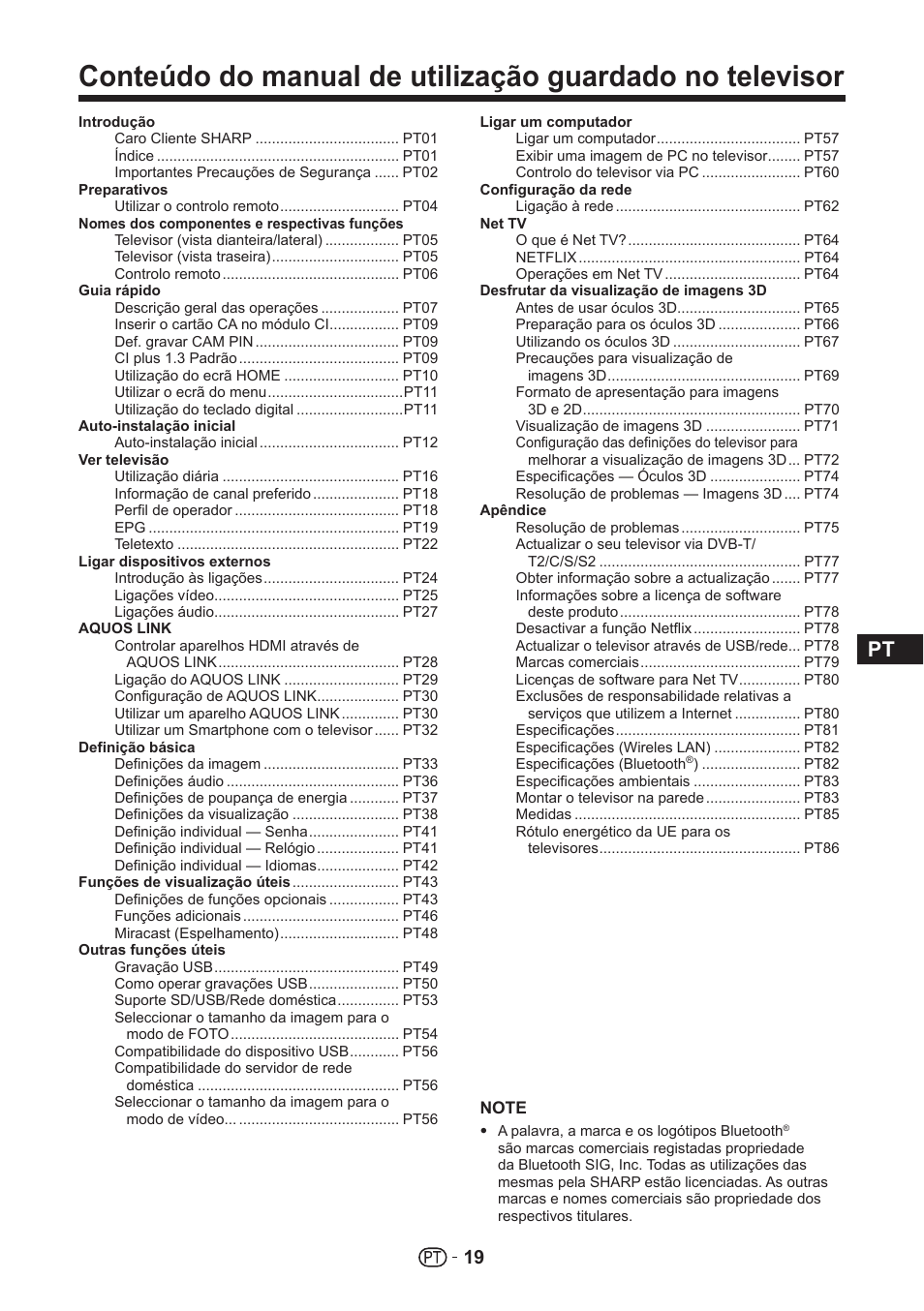 Sharp LC-70UHD80R User Manual | Page 19 / 60