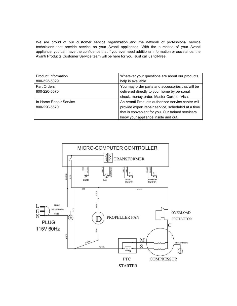 Avanti WC55SSR User Manual | Page 13 / 20