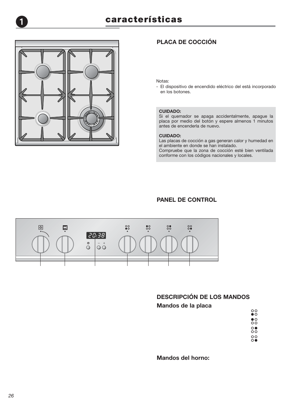 Características | Avanti DG 2401 C User Manual | Page 26 / 40