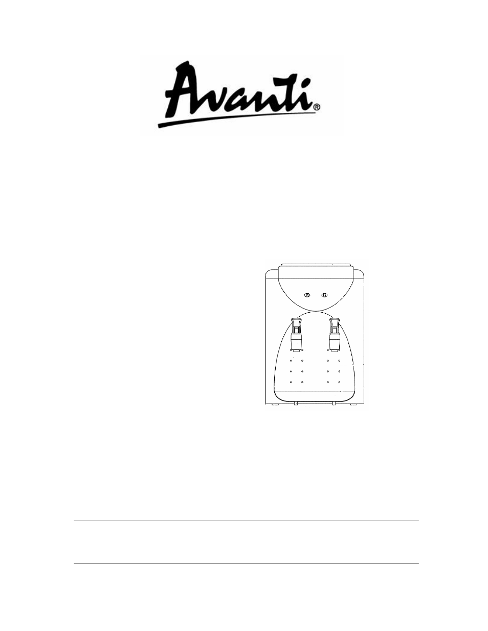 Avanti WD29EC User Manual | 13 pages