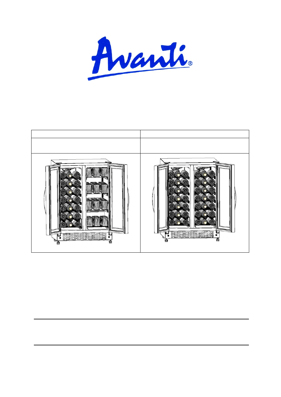 Avanti WBV21DZ User Manual | 24 pages
