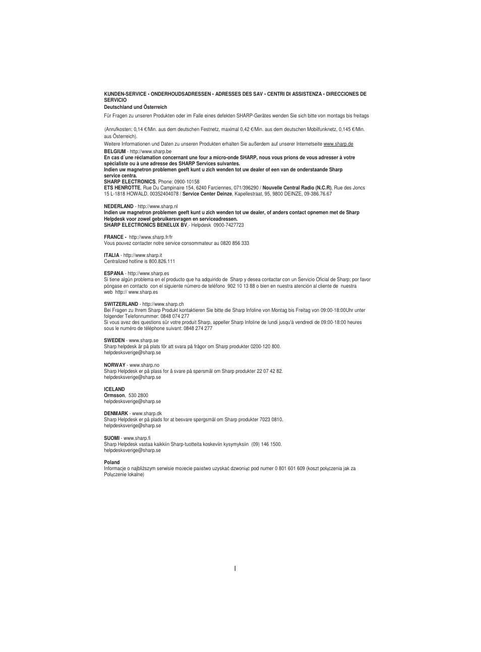 Sharp R-642BKW User Manual | Page 178 / 180