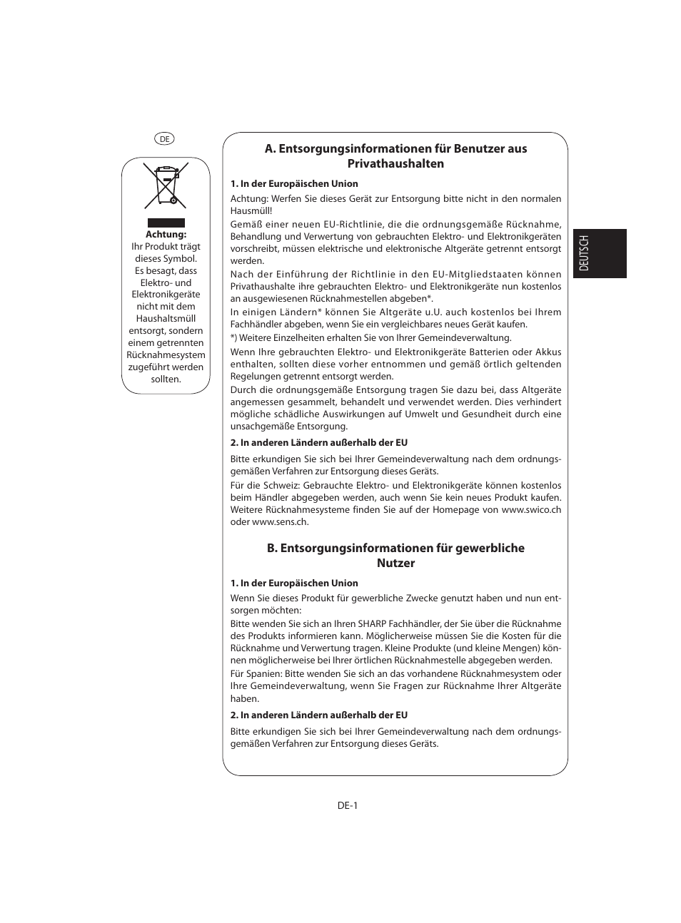 Sharp R-642BKW User Manual | Page 3 / 180