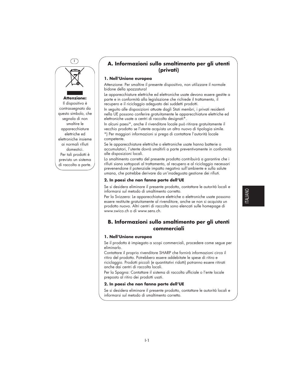 It aliano | Sharp R-642BKW User Manual | Page 67 / 180