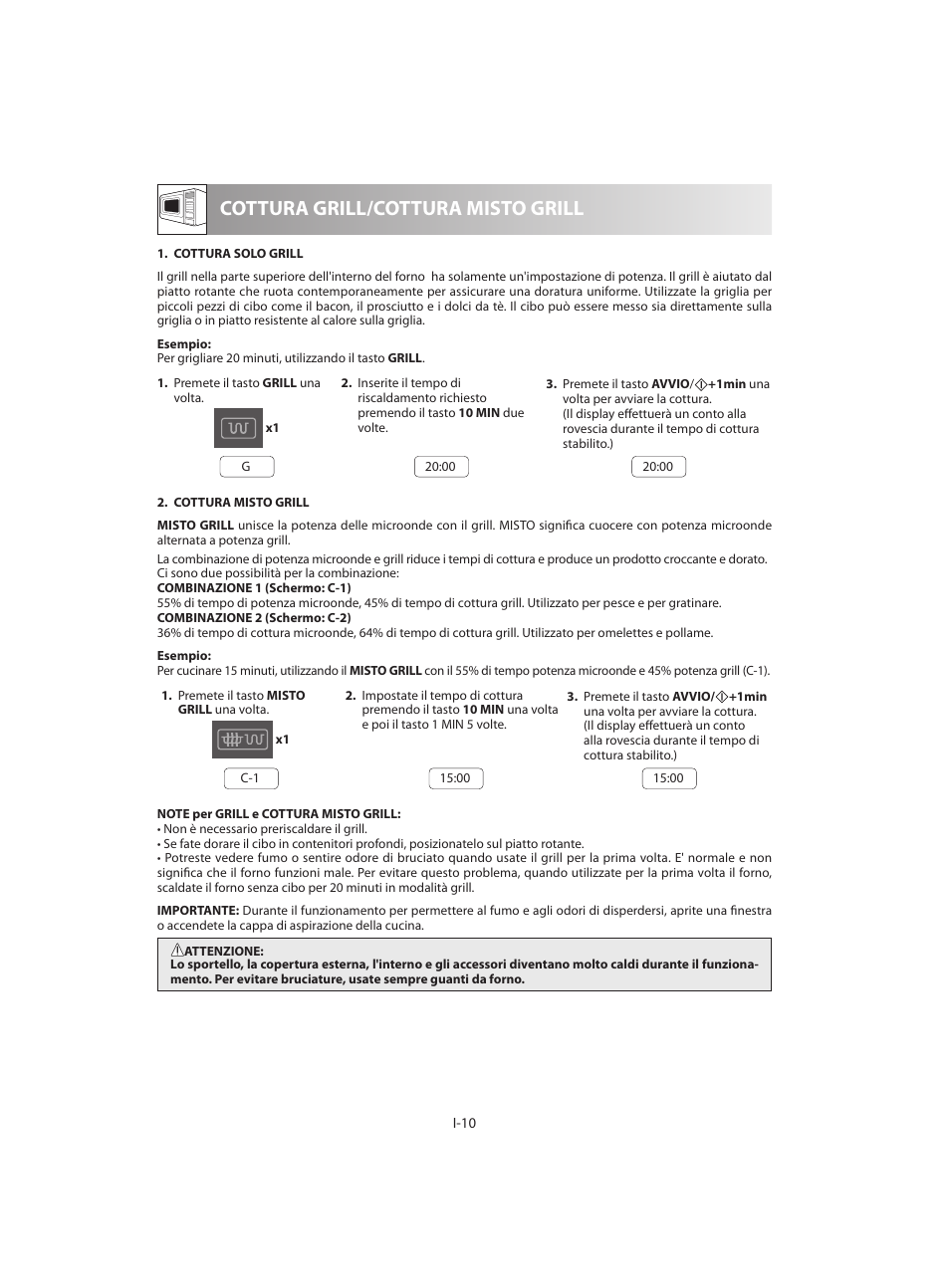 Cottura grill/cottura misto grill | Sharp R-642BKW User Manual | Page 76 / 180