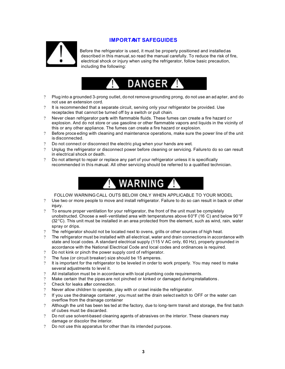 Avanti 1062PSS User Manual | Page 3 / 22