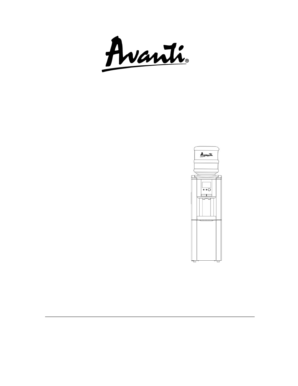 Avanti WDP75 User Manual | 20 pages