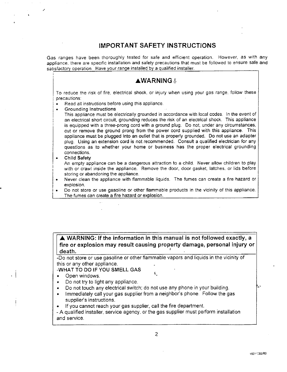 Important safety instructions | Avanti DG24CSS User Manual | Page 2 / 28