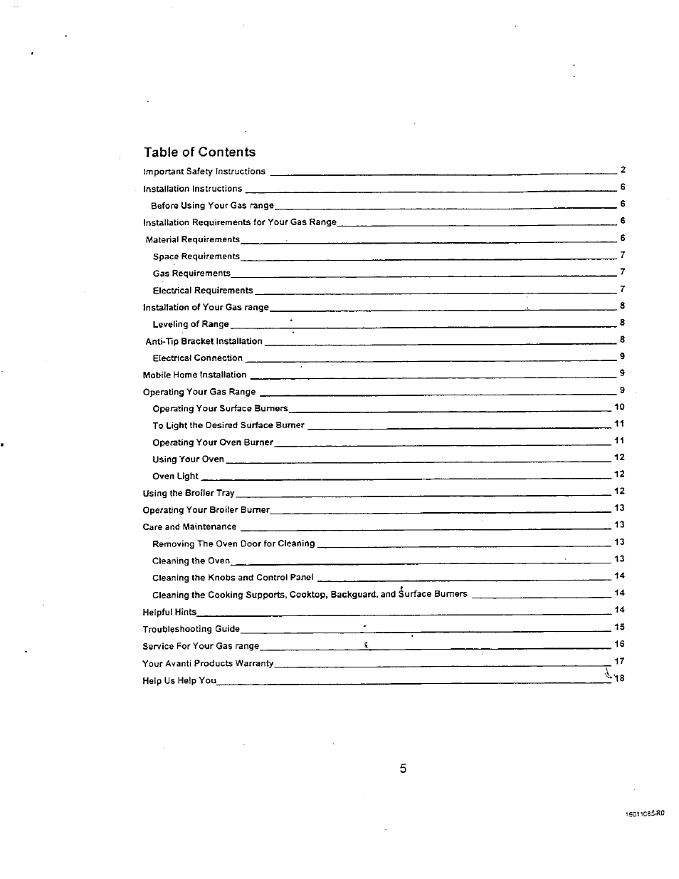 Avanti DG24CSS User Manual | Page 5 / 28