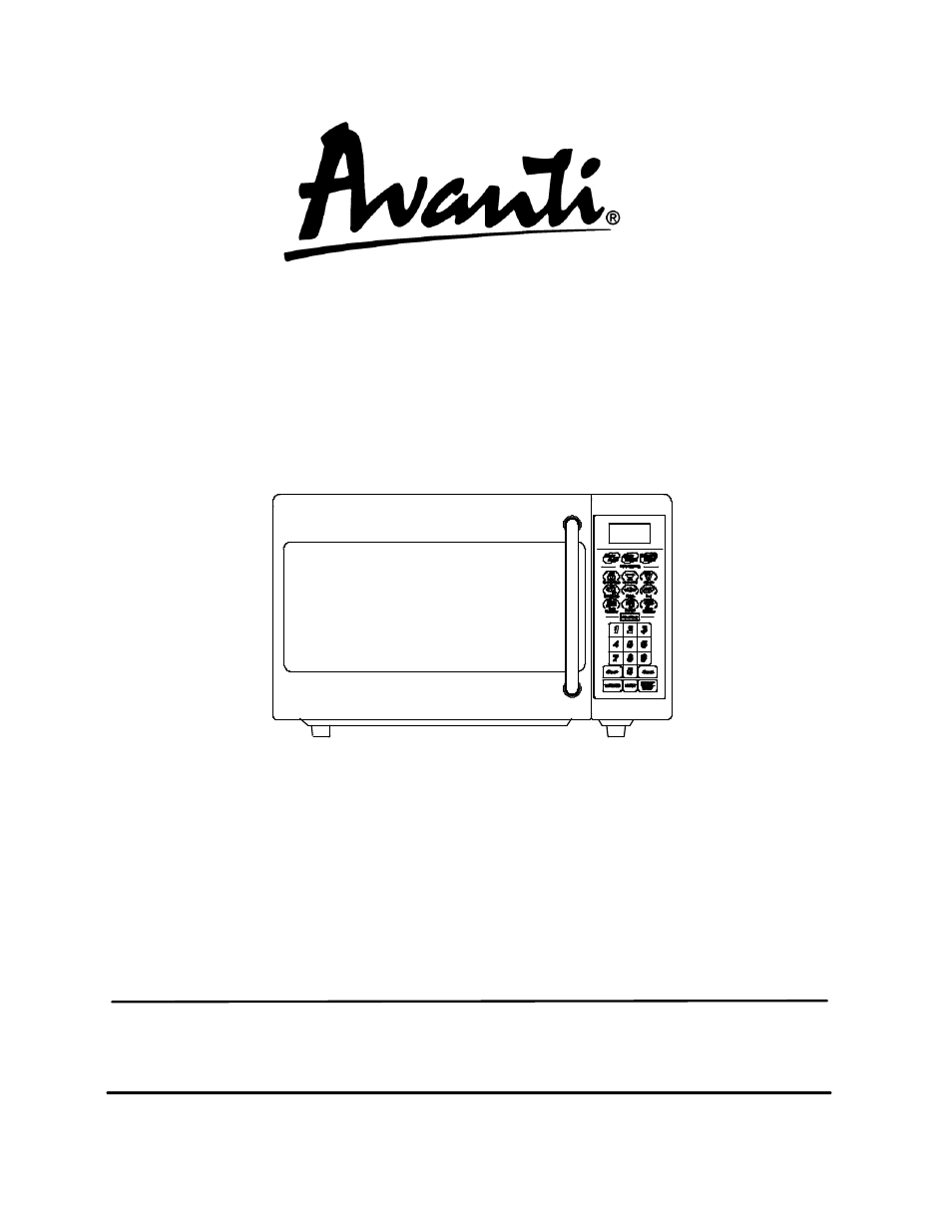 Avanti MO1400SST User Manual | 36 pages