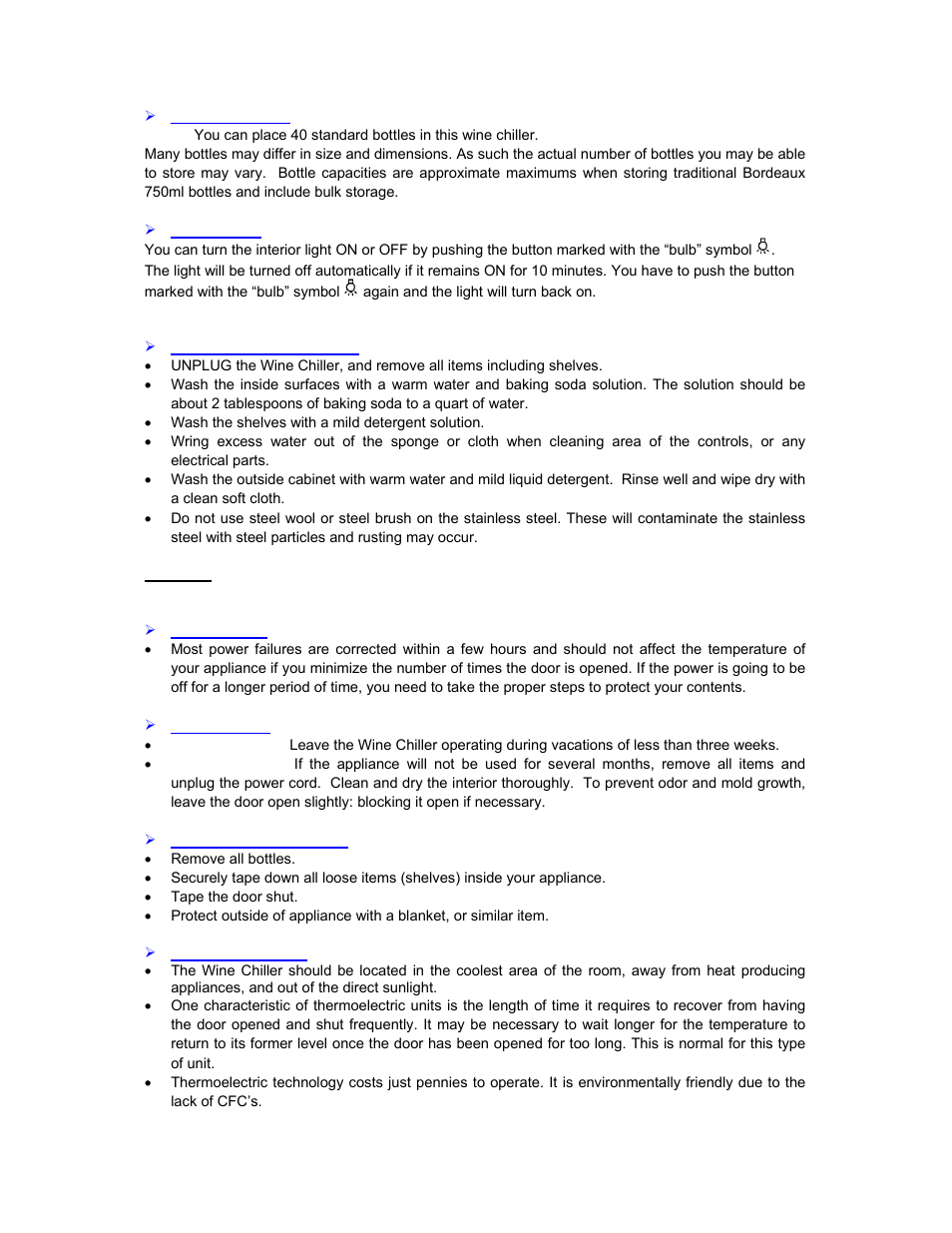 Avanti EWC4001DZ User Manual | Page 8 / 16