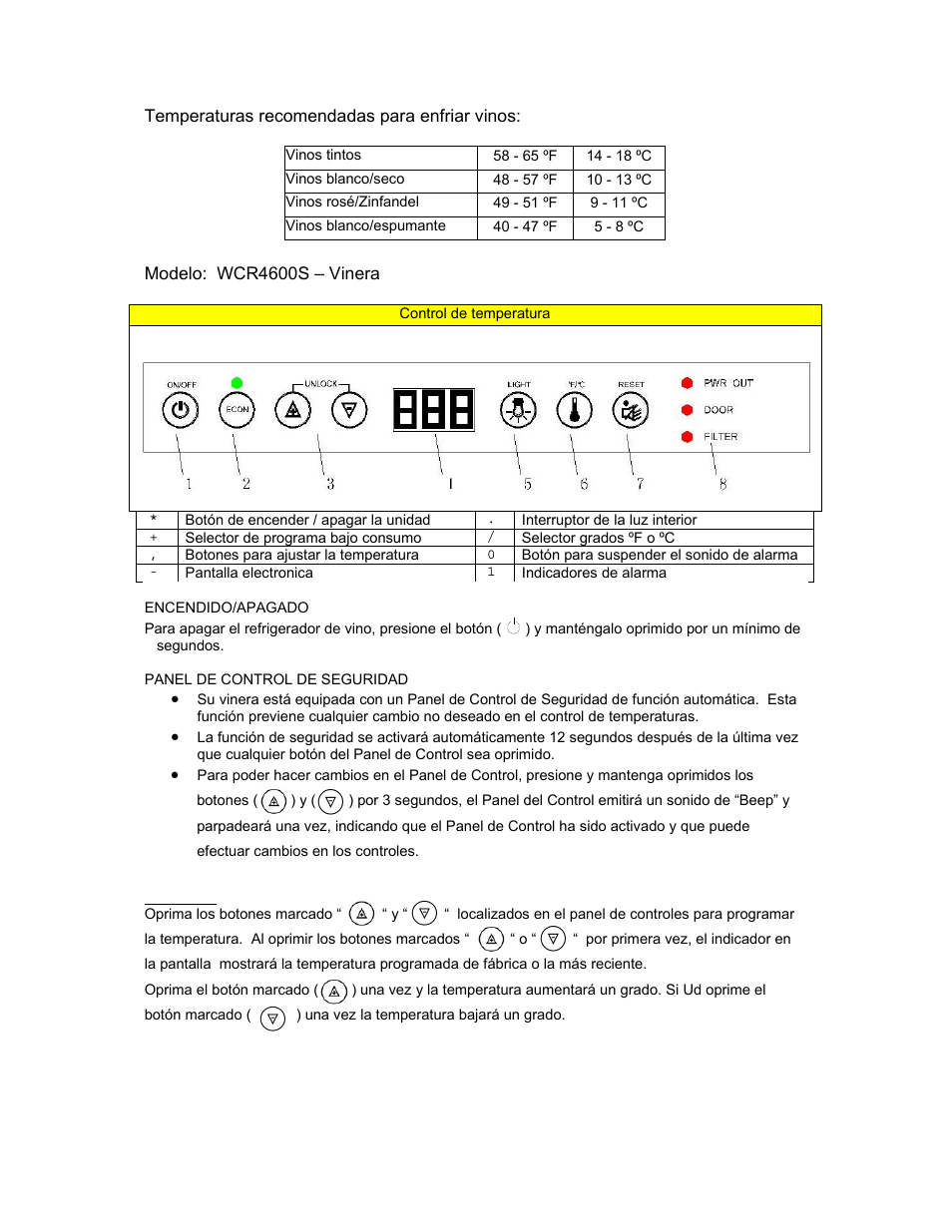Avanti WCR4600S User Manual | Page 18 / 24