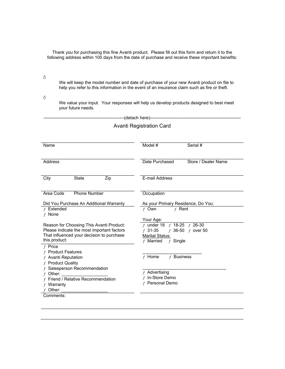 Avanti WCR4600S User Manual | Page 23 / 24