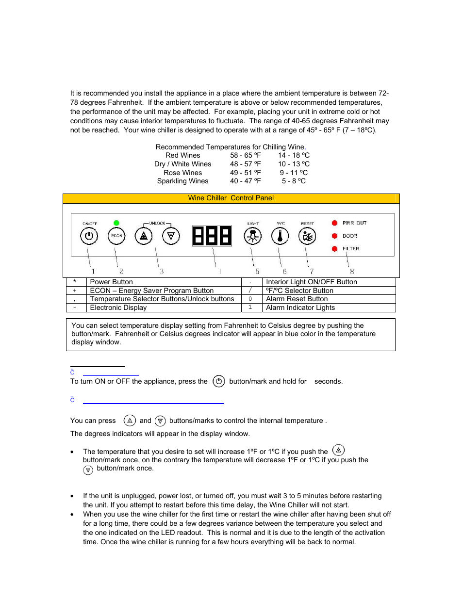 Avanti WCR4600S User Manual | Page 9 / 24