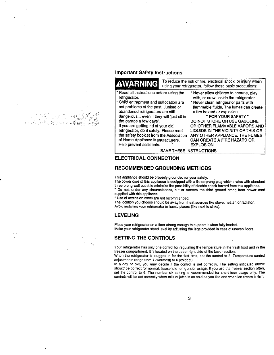 Awarning | Avanti 778YW User Manual | Page 4 / 12