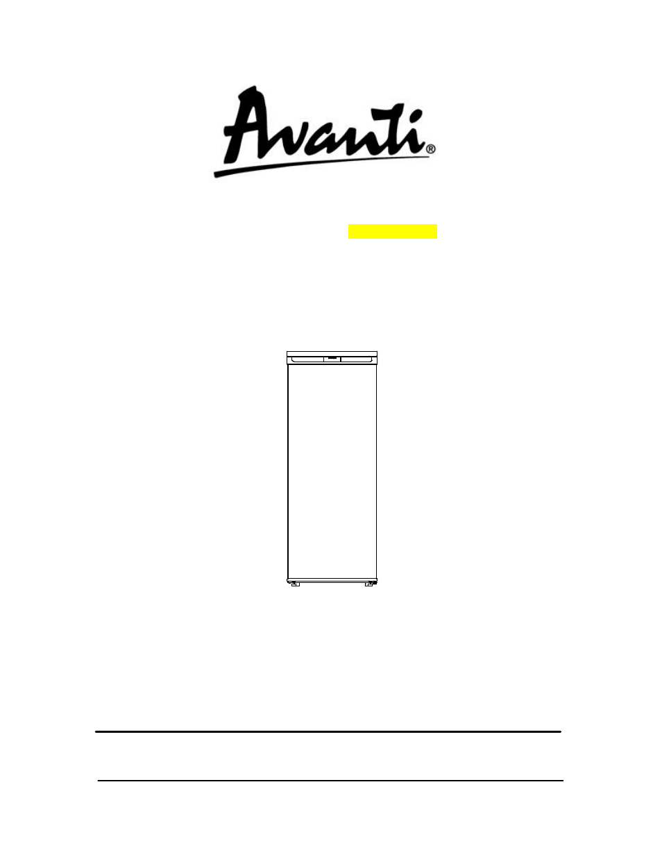 Avanti VM183W User Manual | 22 pages