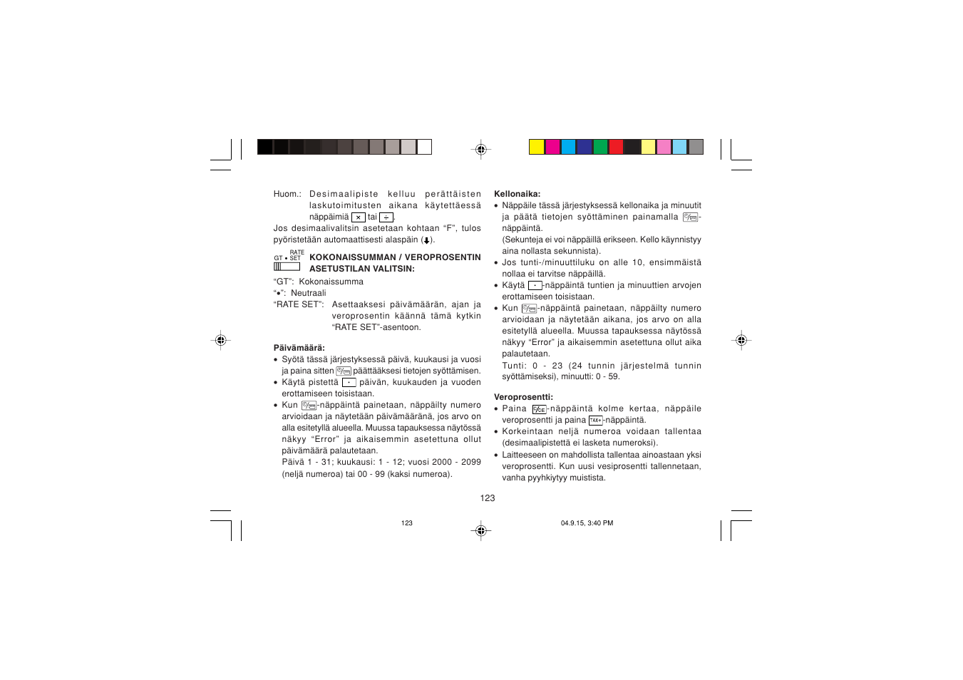 Sharp EL-1750PIIIGY User Manual | Page 125 / 164