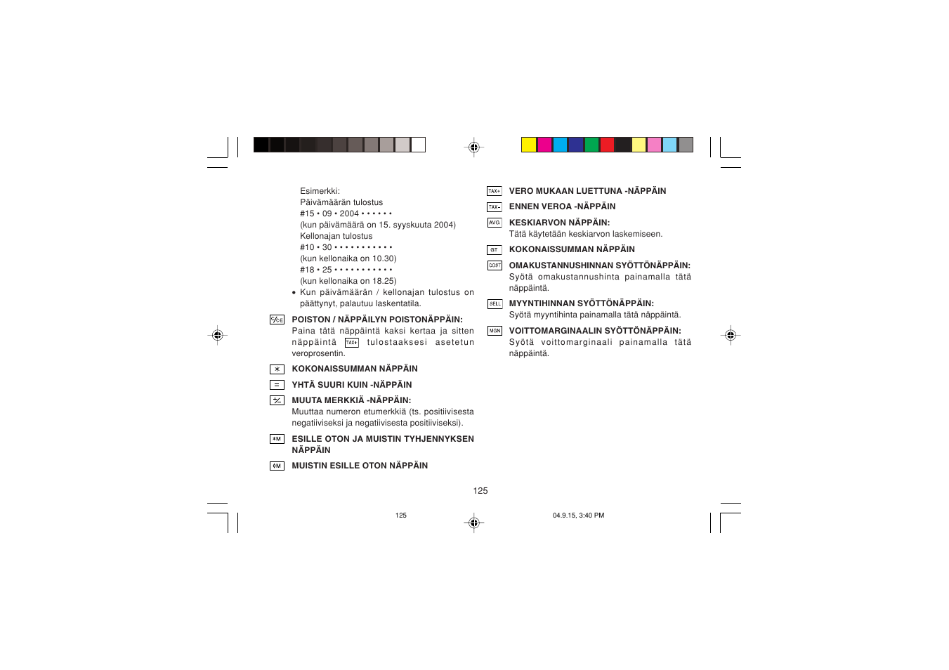Sharp EL-1750PIIIGY User Manual | Page 127 / 164