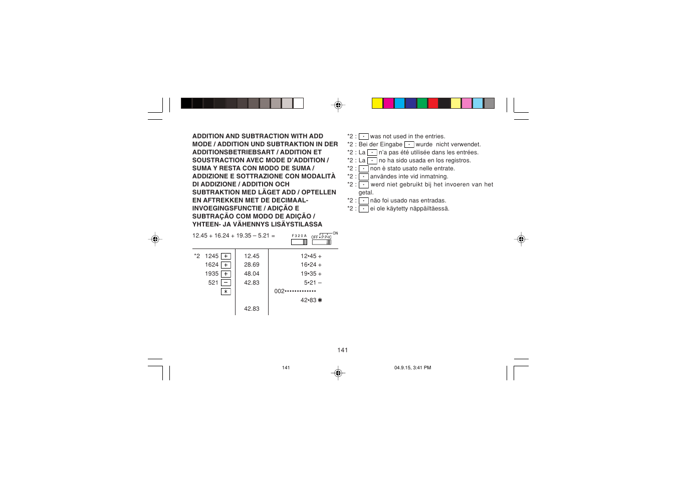 Sharp EL-1750PIIIGY User Manual | Page 143 / 164