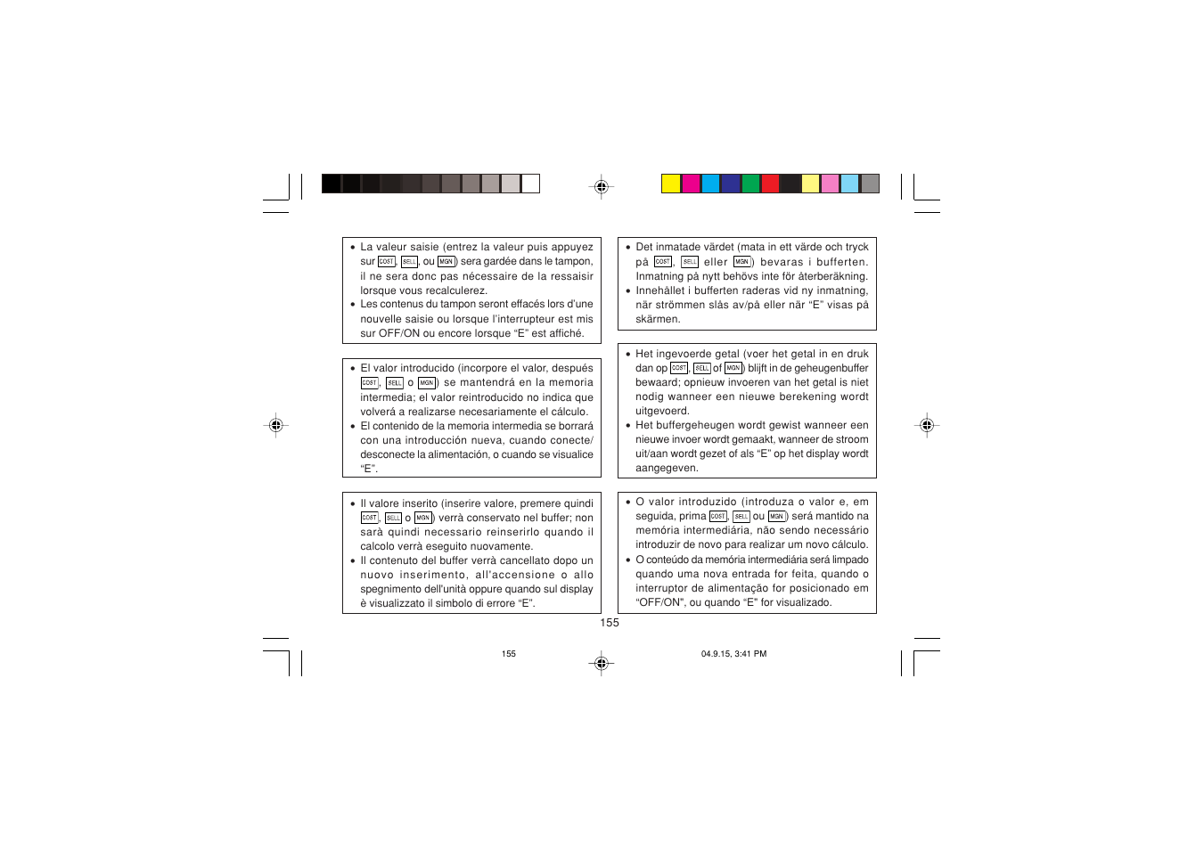 Sharp EL-1750PIIIGY User Manual | Page 157 / 164