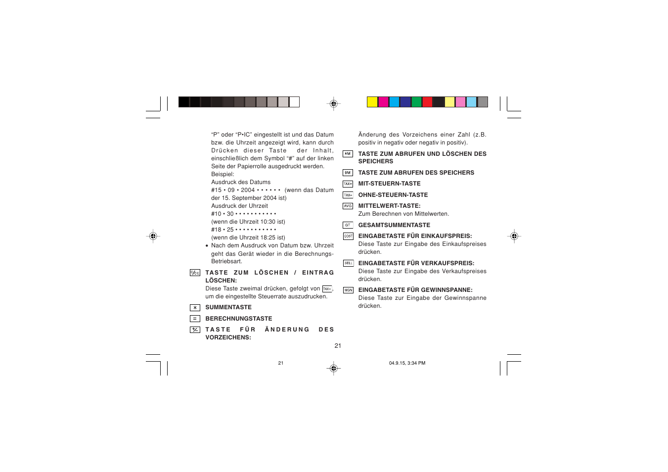 Sharp EL-1750PIIIGY User Manual | Page 23 / 164