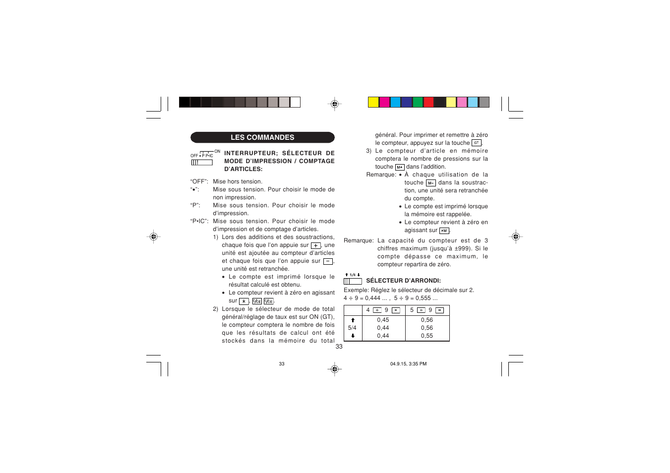 Sharp EL-1750PIIIGY User Manual | Page 35 / 164
