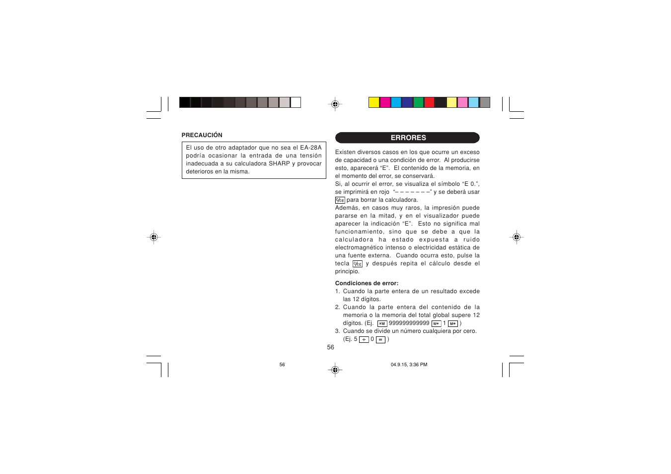 Sharp EL-1750PIIIGY User Manual | Page 58 / 164