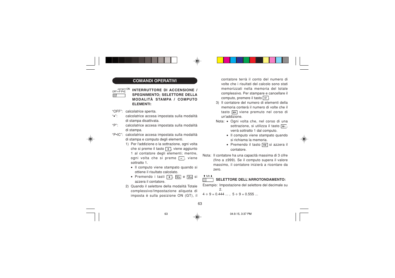 Sharp EL-1750PIIIGY User Manual | Page 65 / 164