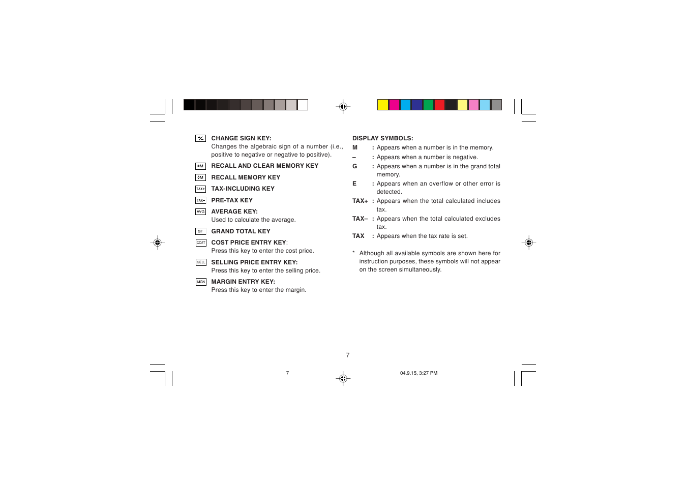 Sharp EL-1750PIIIGY User Manual | Page 9 / 164