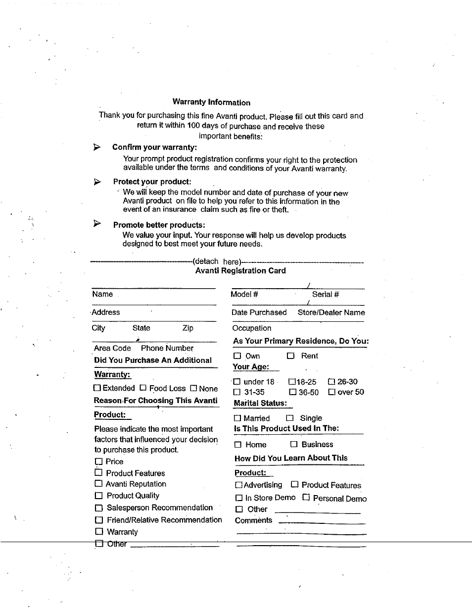 Avanti MO619M User Manual | Page 2 / 17