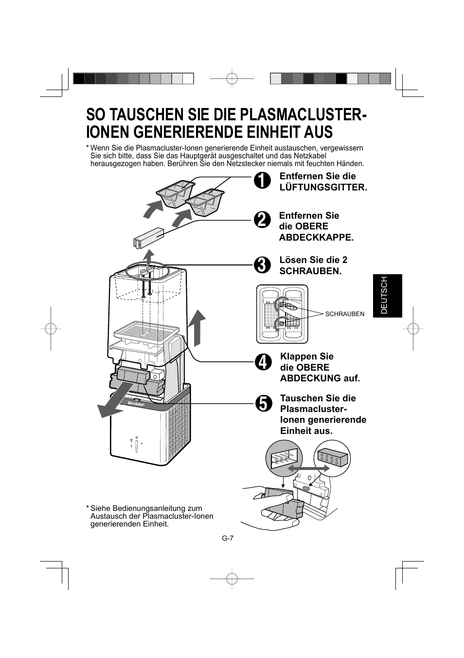 Sharp IG-A10EU-W User Manual | Page 19 / 64