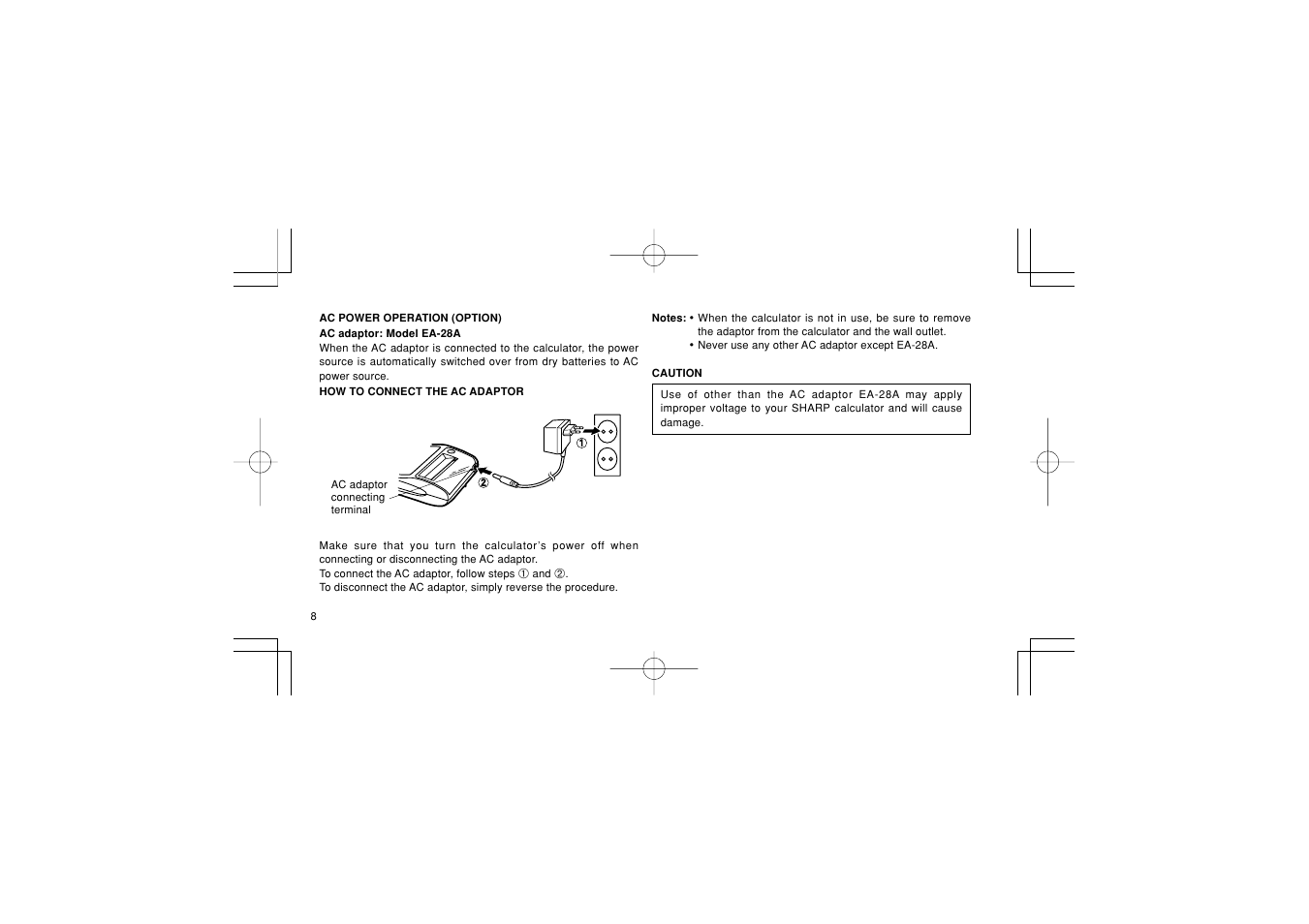 Sharp EL-1611PGY User Manual | Page 10 / 68