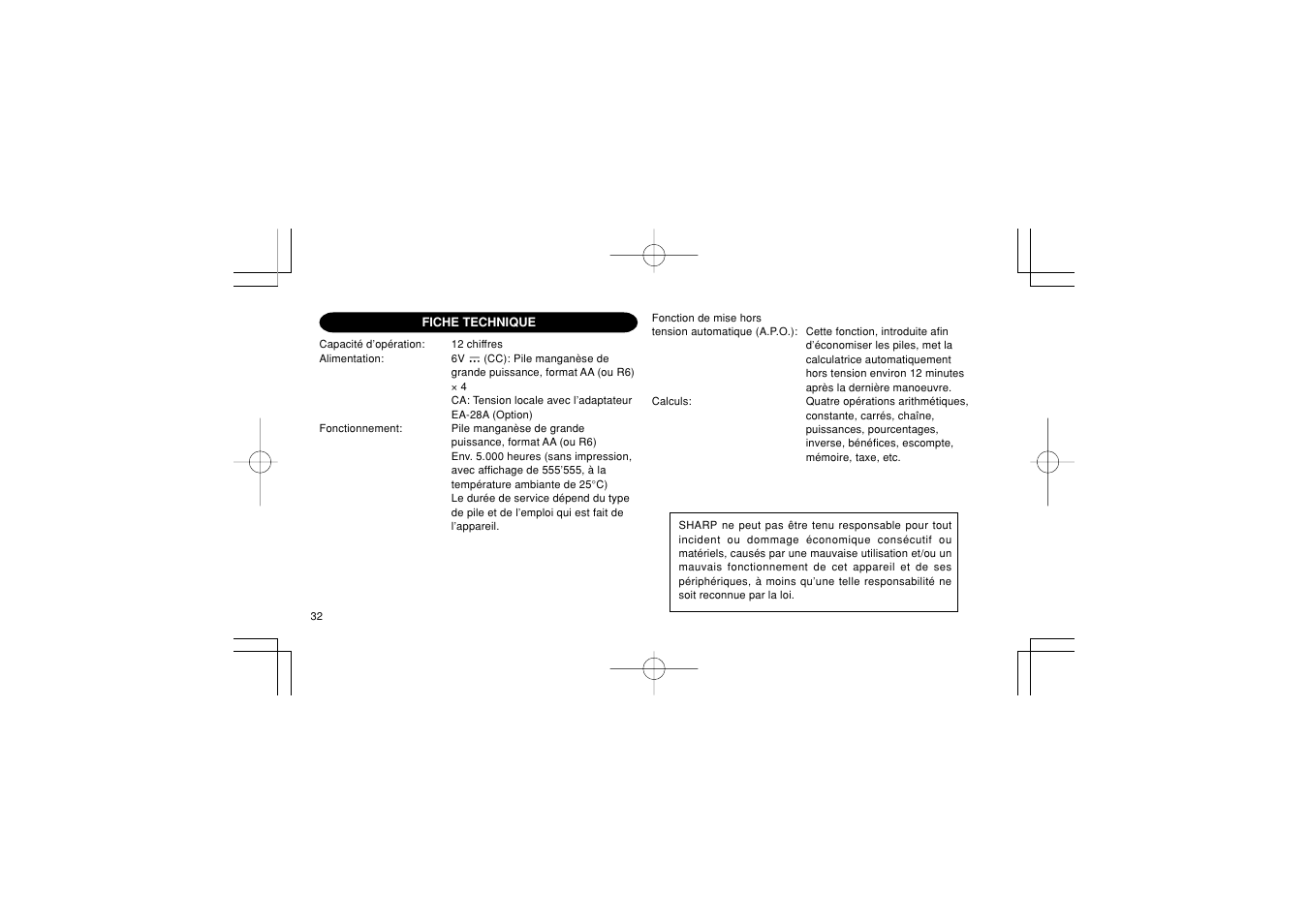 Sharp EL-1611PGY User Manual | Page 34 / 68