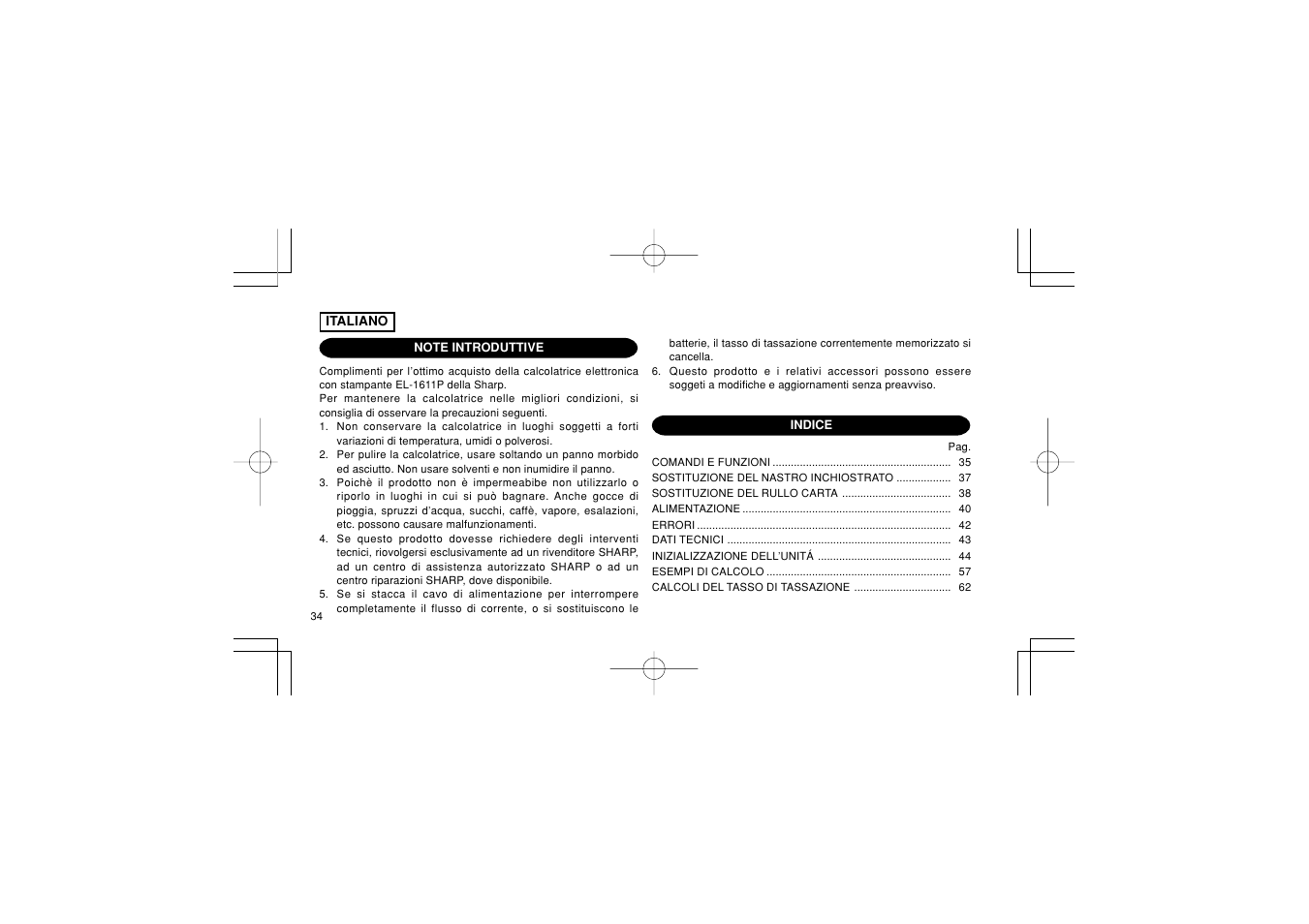 Sharp EL-1611PGY User Manual | Page 36 / 68